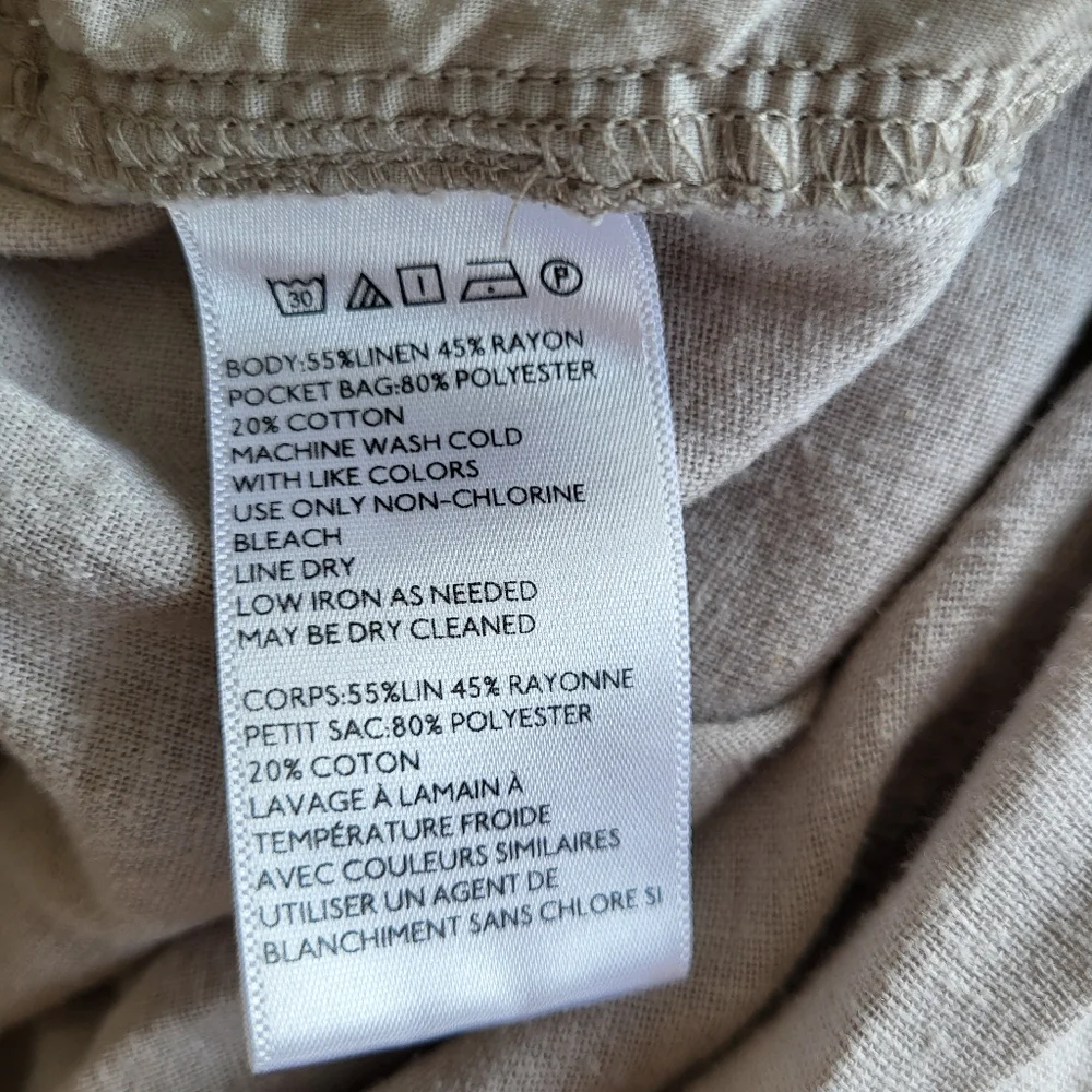 BDG Linen Rayon Relaxed Fit Pant